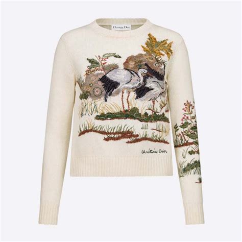 dior motif sweater